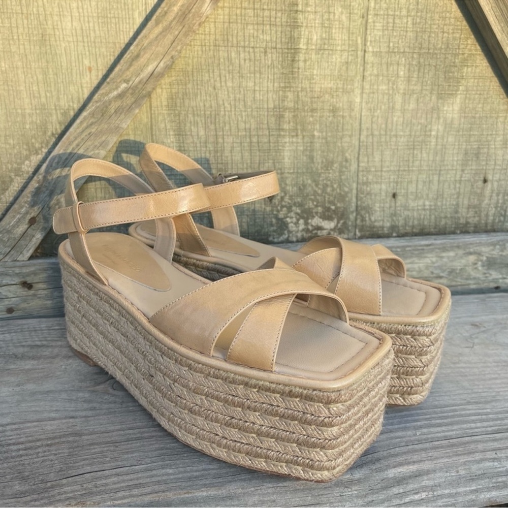 New Paloma Barcelo Contas Espadrille Platform Sandal Size EU 39 US 8.5